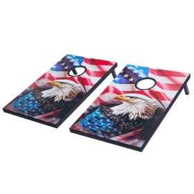 3x2ft Cornhole Set Portable Corn Hole Toss Game Board Wood 8 Bean Bag Carry Case