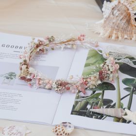 Baby Breath Crown, Dried Crown, Bride Crown, Wedding Crown, Daily Crown, Party Crown, Birthday Crown. (Option: Adult)
