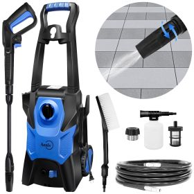 Electric High-pressure Cleaning Machine, Electric Powerful Cleaning Machine With Rotating Nozzle, 3200 PSI Maximum 2.2 GPM High-pressure Cleaning (Color: Blue)