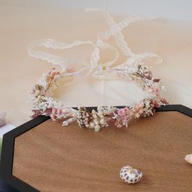 Gypsophila Crown, Dried Flower Crown, Bridal Wedding, Daily Party, Birthday Suitable Crown (Option: Adult)