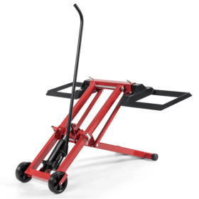 Hydraulic Lawn Mower Jack Is Used For Tractors And Lawn Mowers (Option: Black and red)