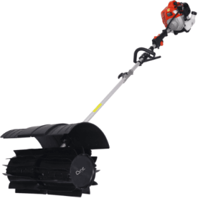 Snow Sweeper GASOLINE POWERED PADDLE PRO,52CC 2 STROKE ,PADDLE 27.2x10.4 EPA (Color: Orange)
