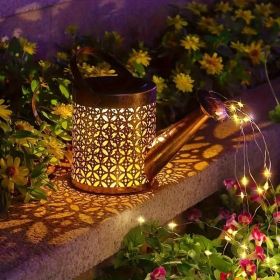 2-Pack LED Watering Can Solar String Lights Outdoor Solar Decorative Lights (Option: 2pcs)