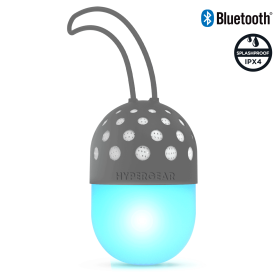 HyperGear Go-Glo Light-Up LED Wireless Speaker (Color: Gray)